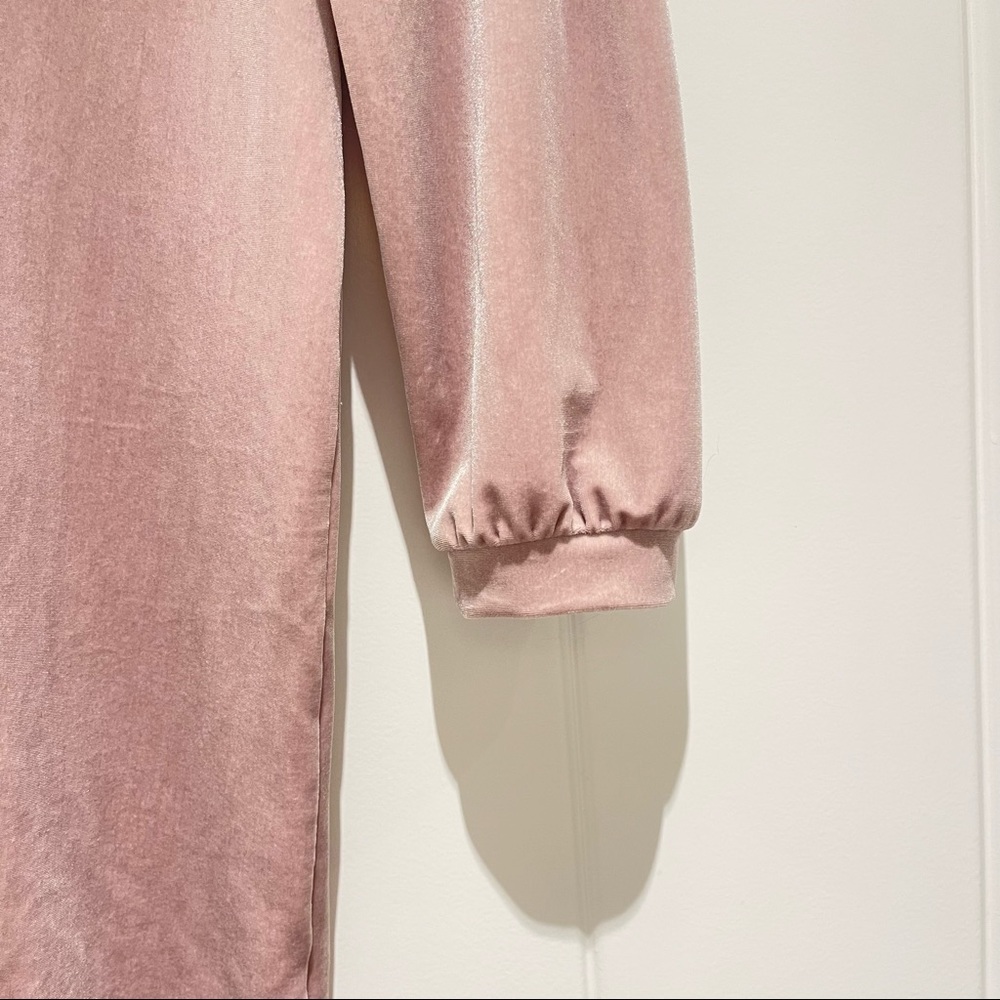 Madewell Velvet Balloon-Sleeve Dress in Lilac (XXS) - Picture 8 of 10